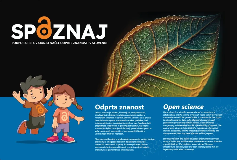 Plakat Spoznaj slovensko odprto znanost